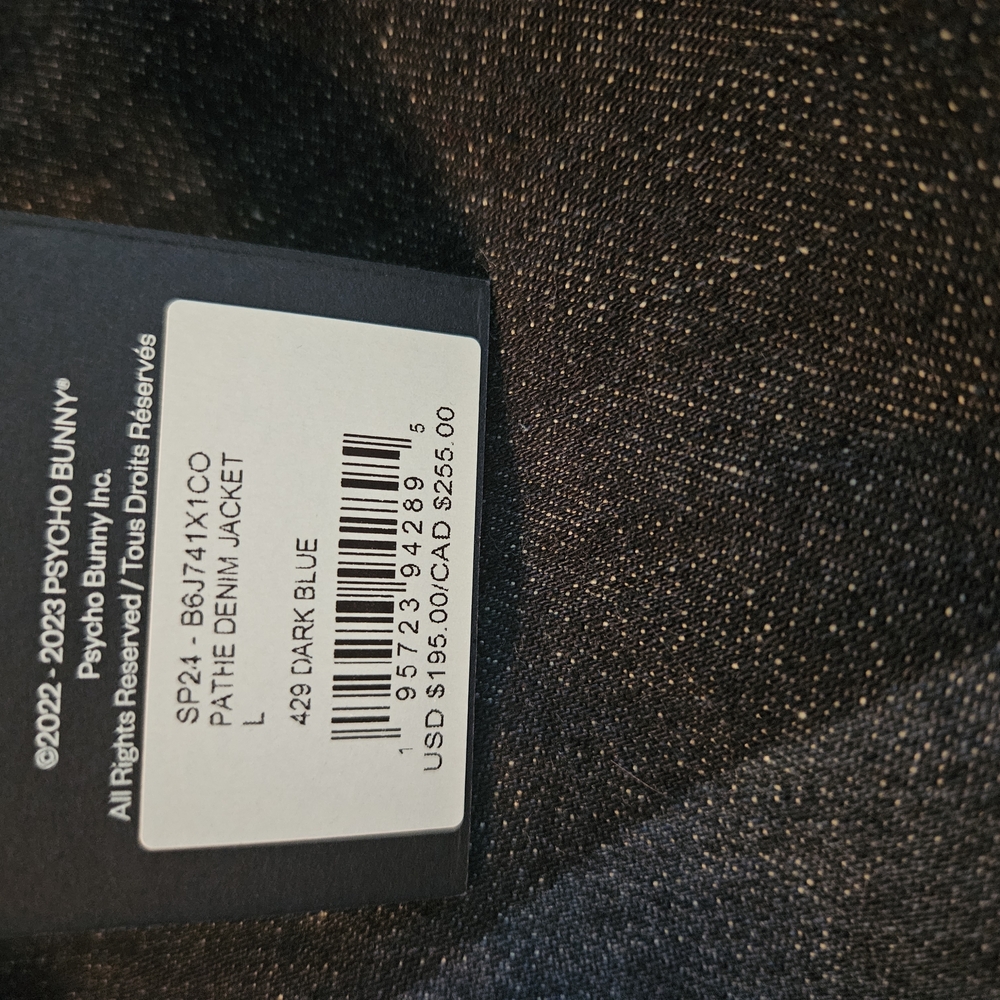 Psycho Bunny Blue Lightweight Shirt Jacket - Picture 3 of 3